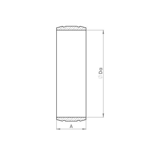 The technical schematic of the Flowflex DZR Brass Olive, product code: P165DR