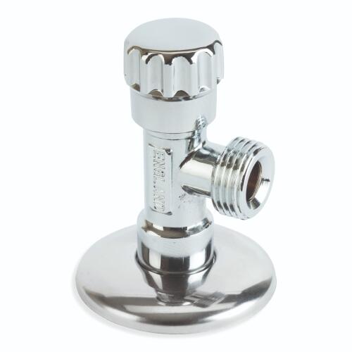 An image of the Flowflex 1/2" x 1/2" Chrome Angle Valve, product code: AV104