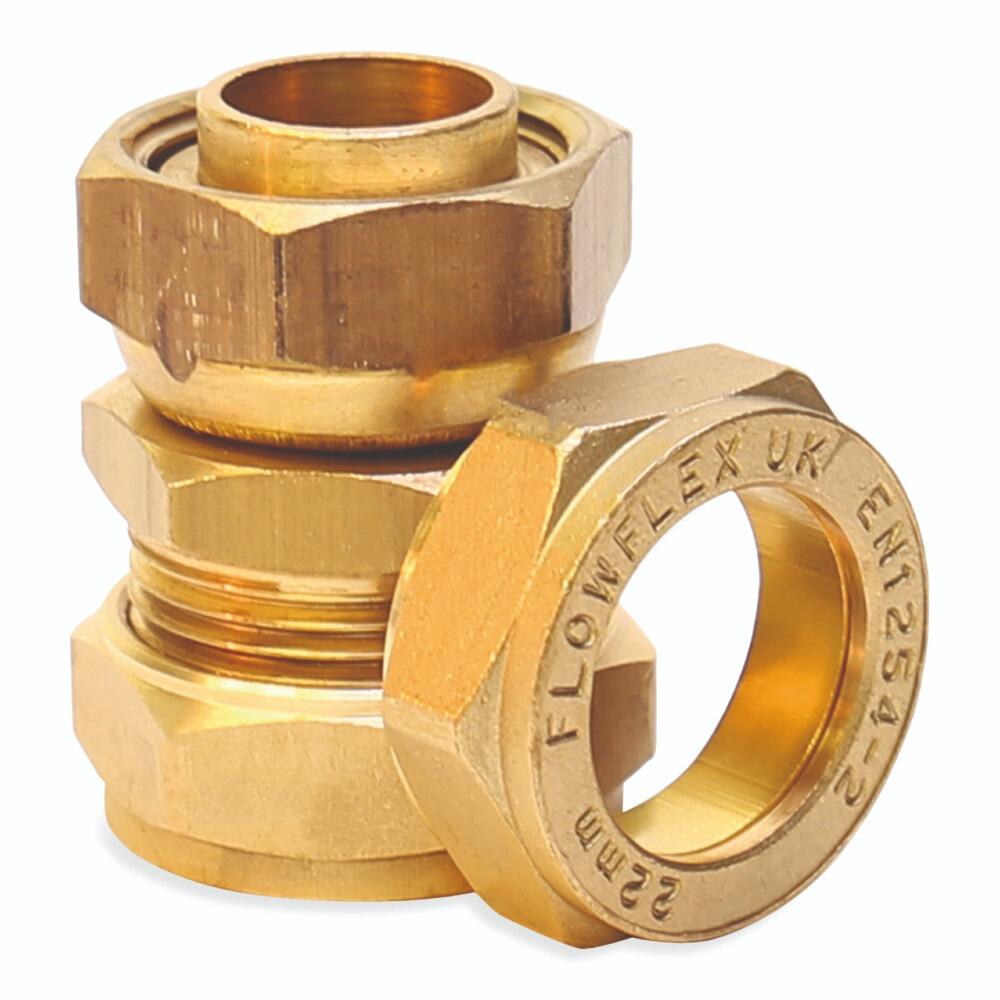 An image of the Flowflex Compression Straight Swivel Tap Connector, product code: P903SF