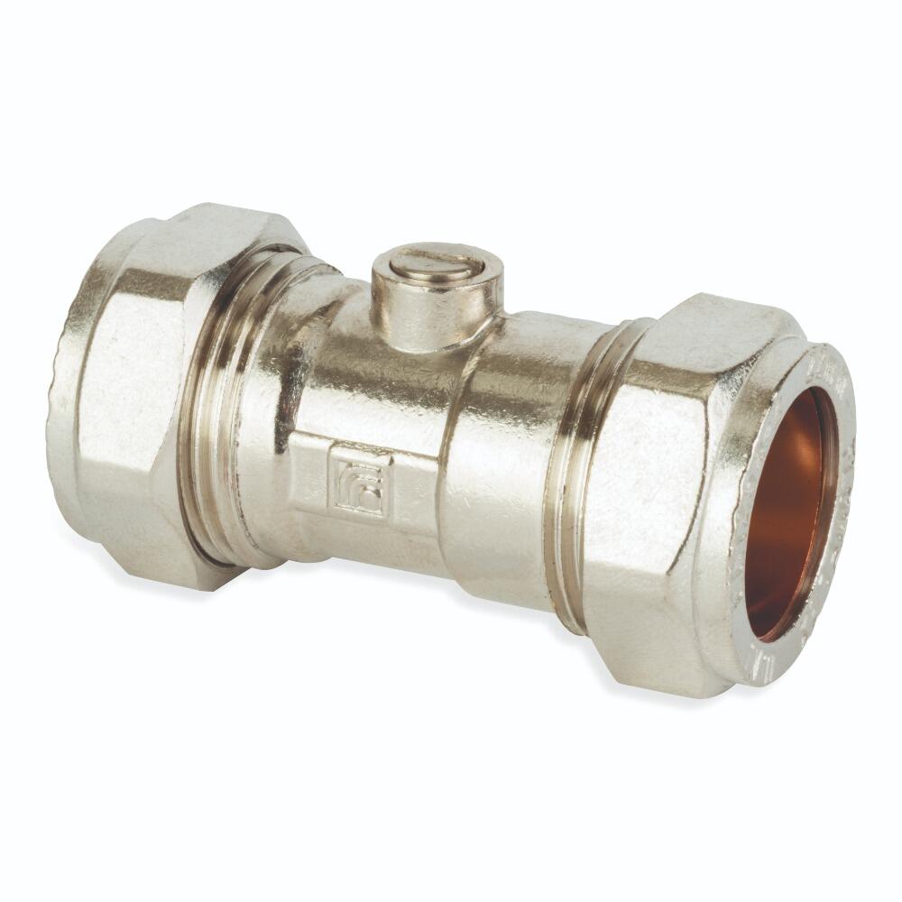 An image of the Flowflex Chrome Plated Compression Isolation Valve, product code: P472CP